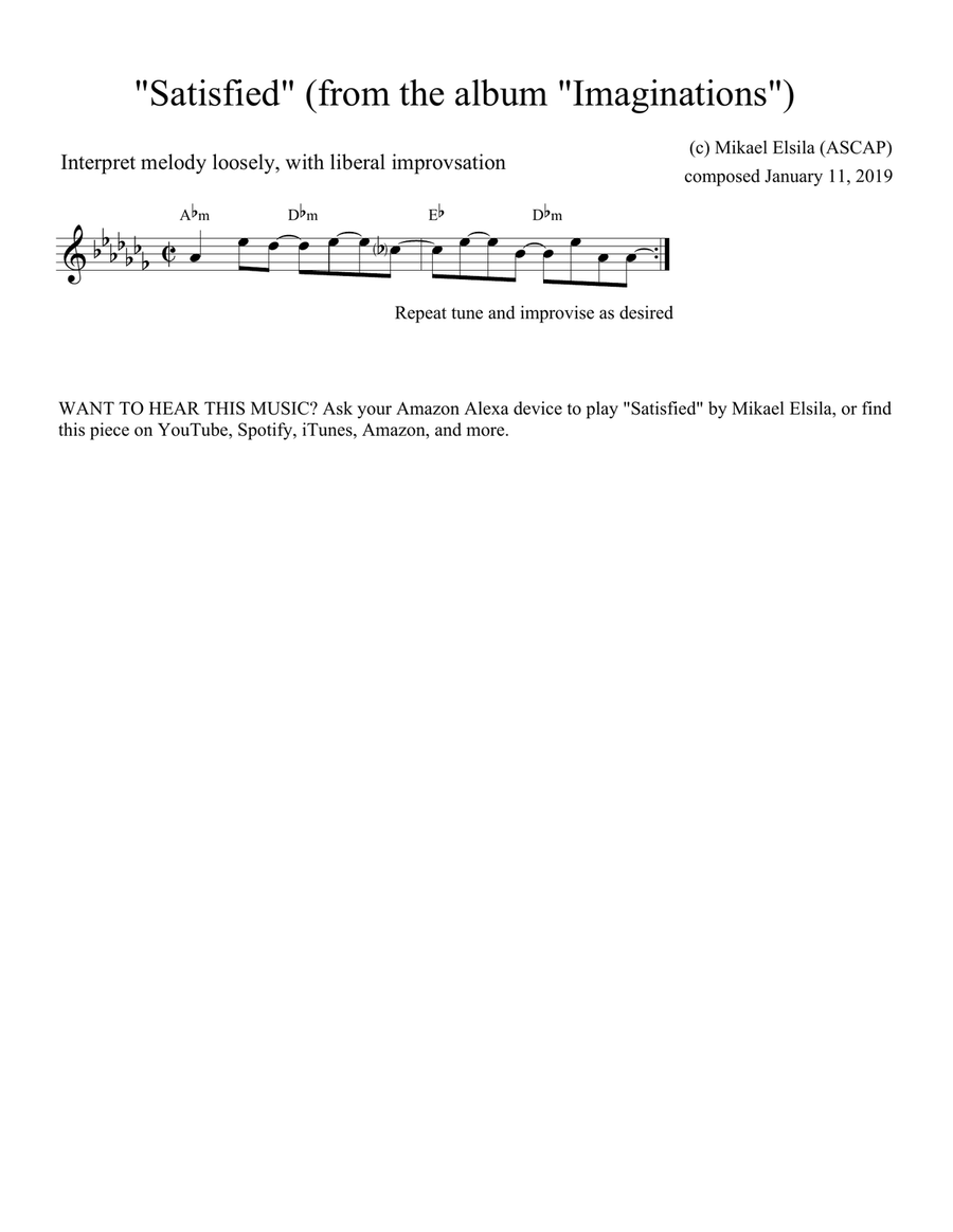 Imaginations (album) Piano scores gallery preview page 4