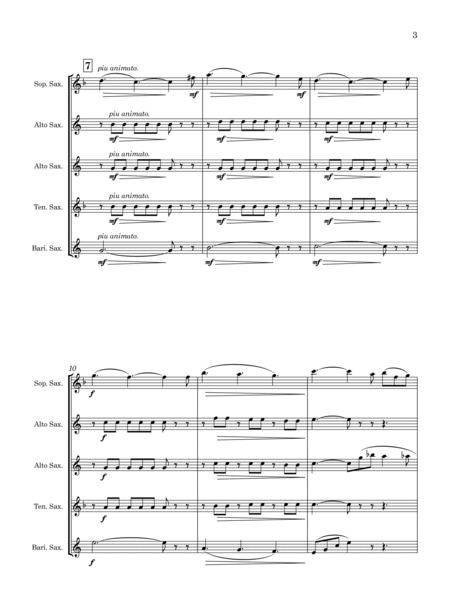 Chant d’Adieu (Romance sans Paroles), Op. 77 [by Charles Neudtedt, arr. for Saxophone Quintet] image number null