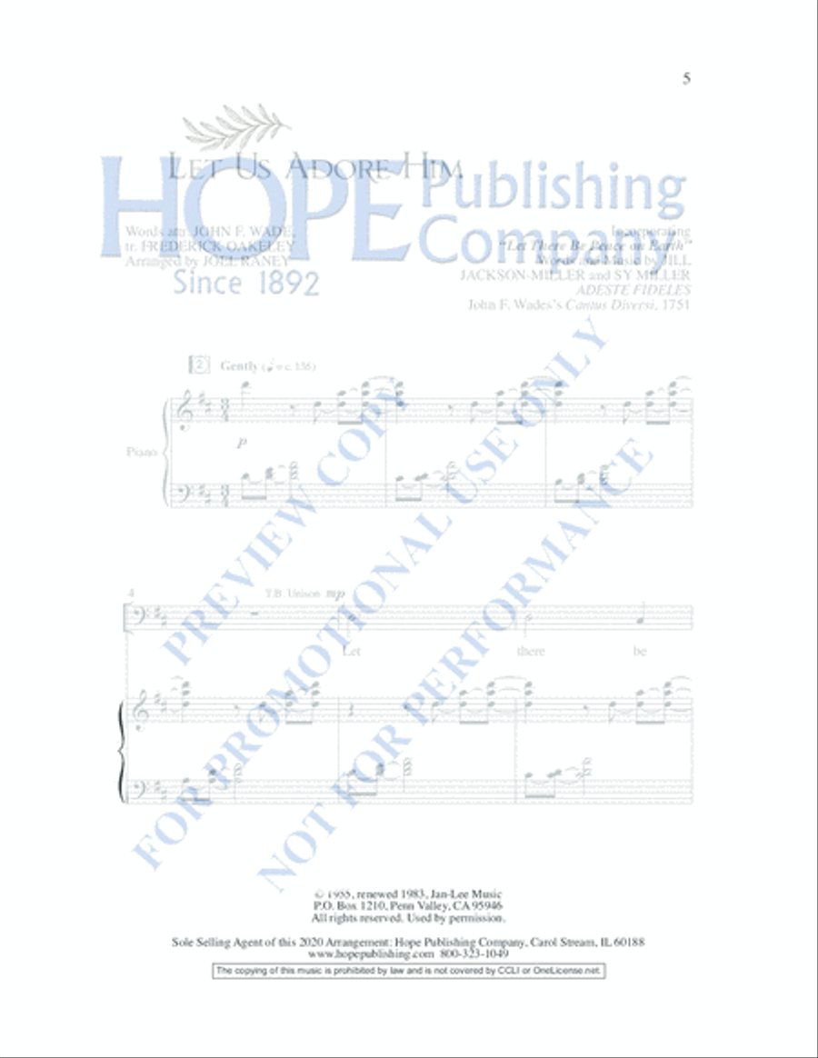 Peace Peace 4-Part scores gallery preview page 12