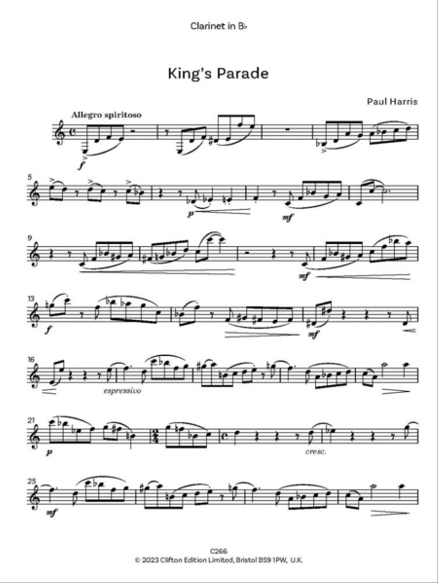 King's Parade King's Parade Clarinet Solo scores gallery preview page 2