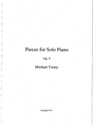 Book cover for 6 Pieces for Piano, op. 9