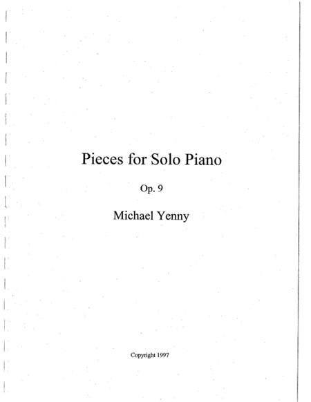 6 Pieces for Piano, op. 9 image number null