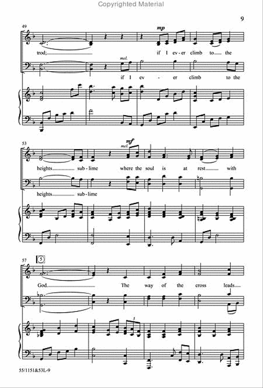 The Way of the Cross Leads Home 4-Part scores gallery preview page 6
