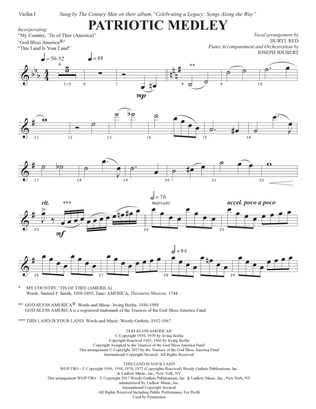 Patriotic Medley - Violin 1
