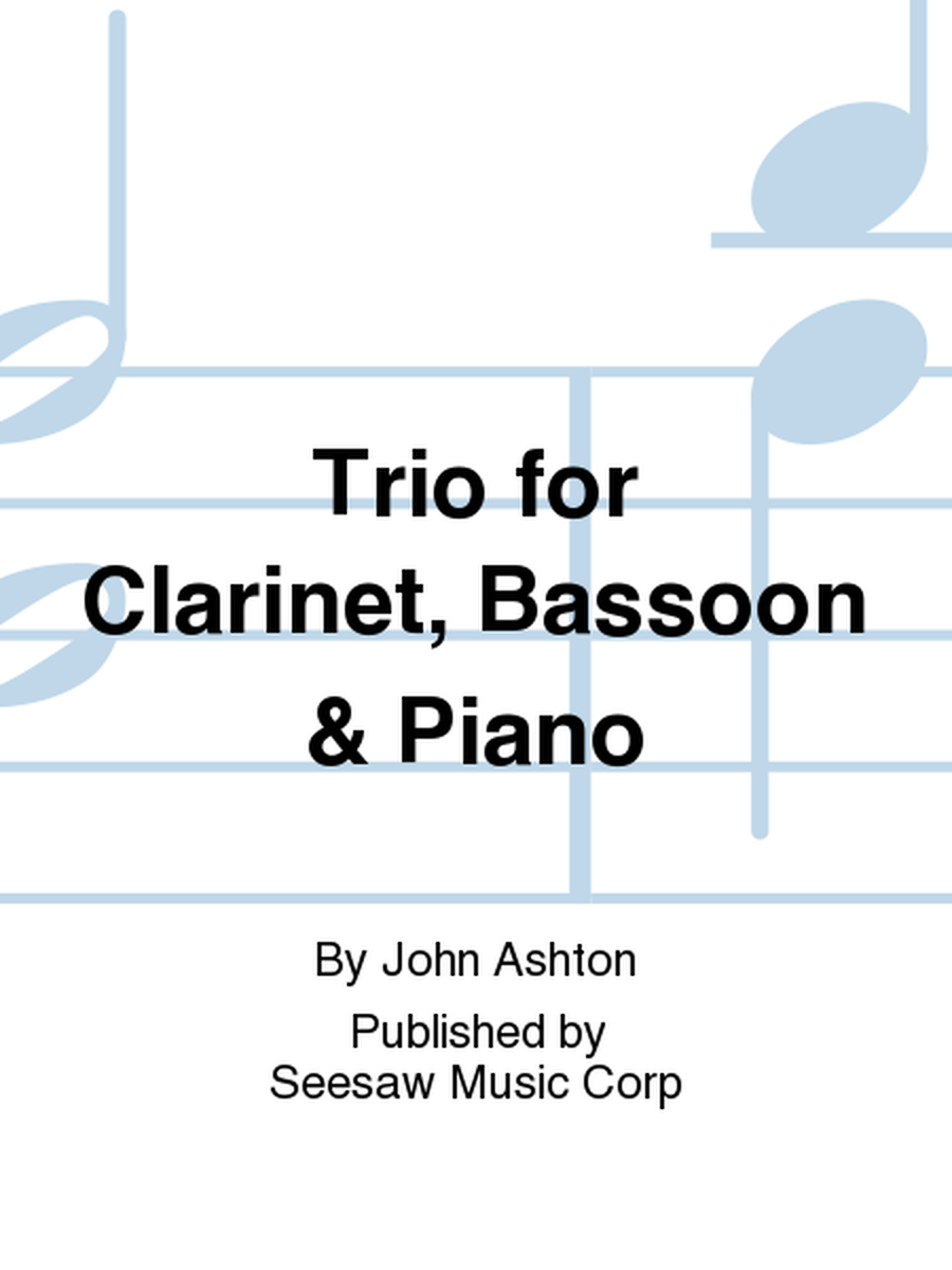 Trio for Clarinet, Bassoon & Piano