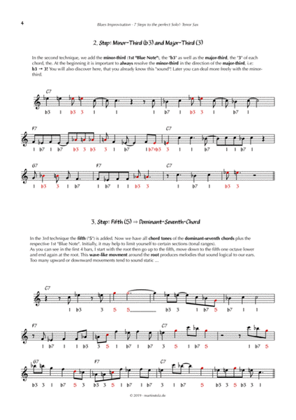 Blues in C - Tenor Sax · Improvisation Guide image number null