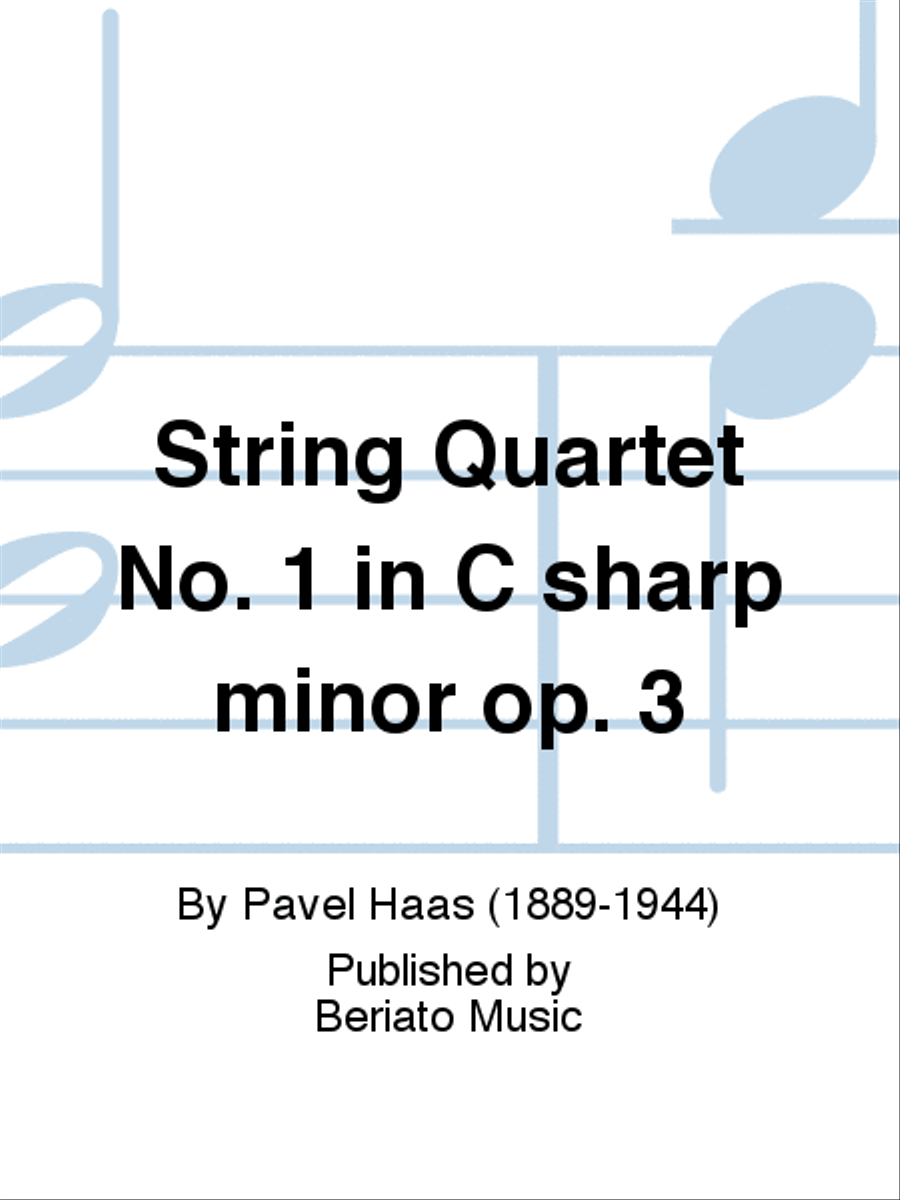 String Quartet No. 1 in C sharp minor op. 3 String Quartet scores gallery preview page 1