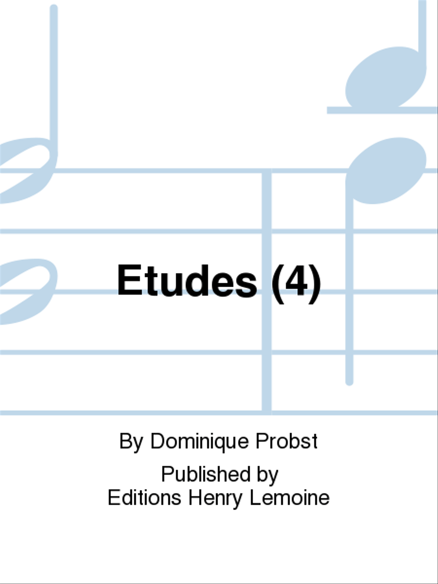 Etudes (4) Percussion scores gallery preview page 1