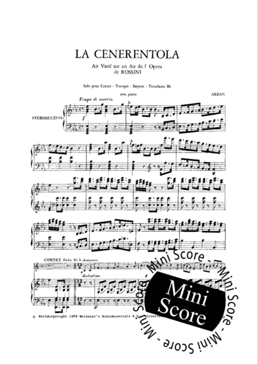 La Cenerentola La Cenerentola Trumpet Solo scores gallery preview page 3