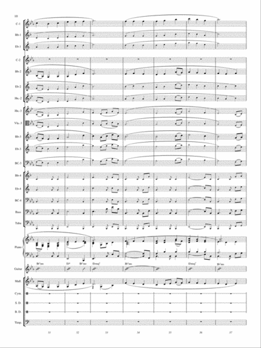 A Festival of Hymns Concert Band scores gallery preview page 9