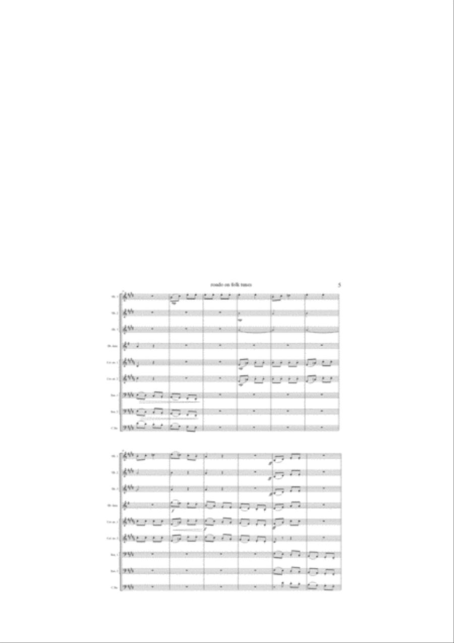 Rondo on folk tunes Woodwind Ensemble scores gallery preview page 5
