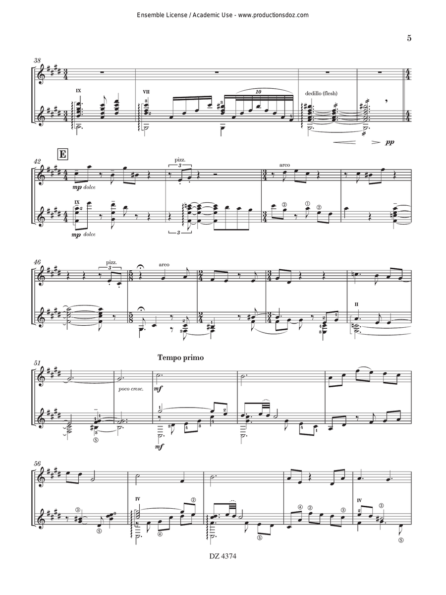 Fantasy No. 2 Violin scores gallery preview page 5