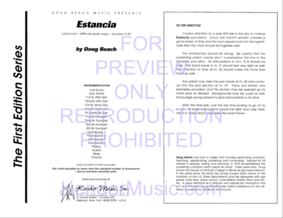 Estancia Estancia Jazz Ensemble scores gallery preview page 2