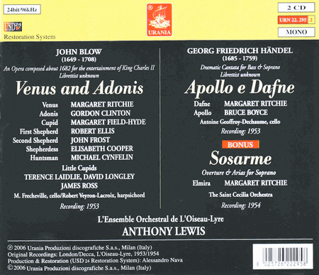 Venus & Adonis; Apllo & Dafne
