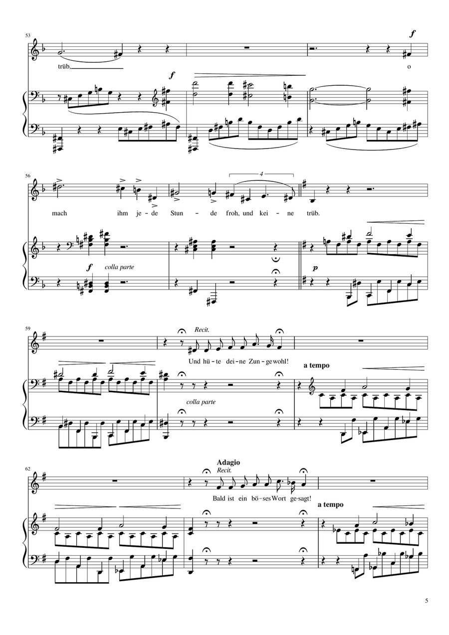 O lieb so lang du lieben kannst (Franz Liszt) [Low Voice; key: D] Low Voice scores gallery preview page 5