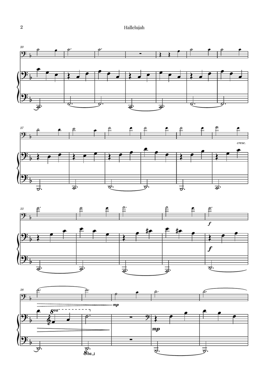 Hallelujah Chamber Music scores gallery preview page 2