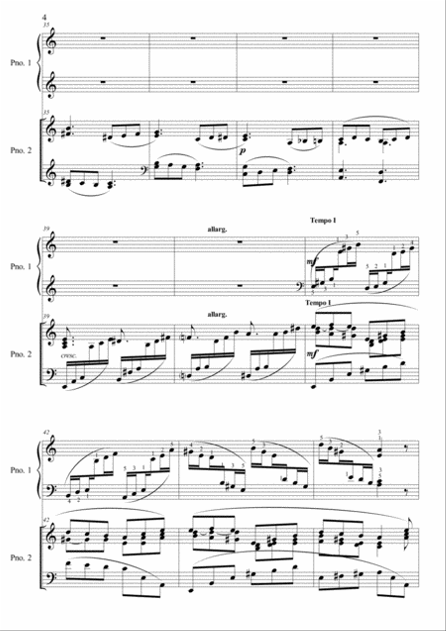 Duet for Two Pianos Chapters II and III image number null