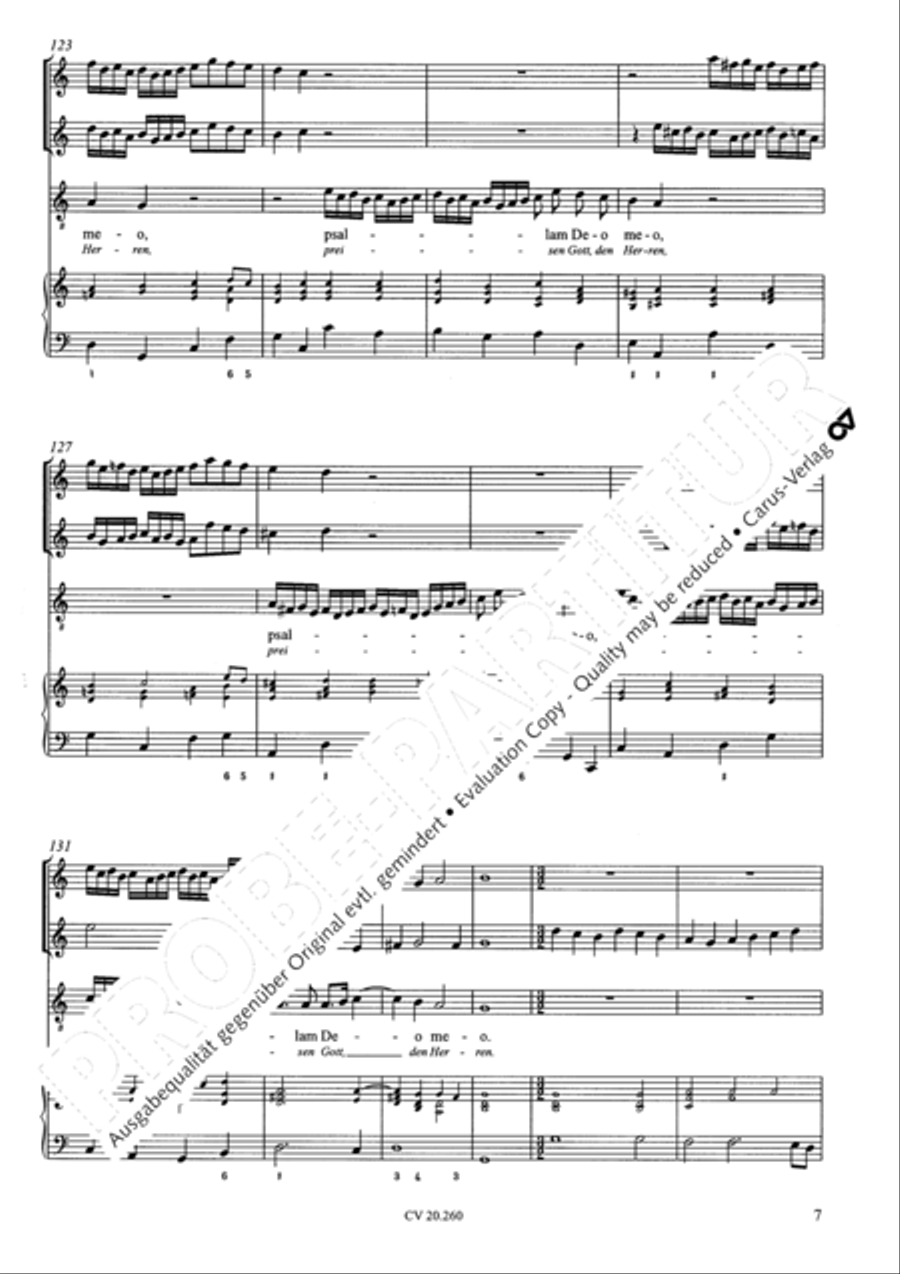 Cantabo Domino in vita mea Tenor Voice scores gallery preview page 8