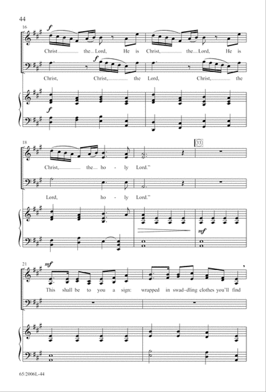 I Hear the Prophet Callin' 3-Part scores gallery preview page 45