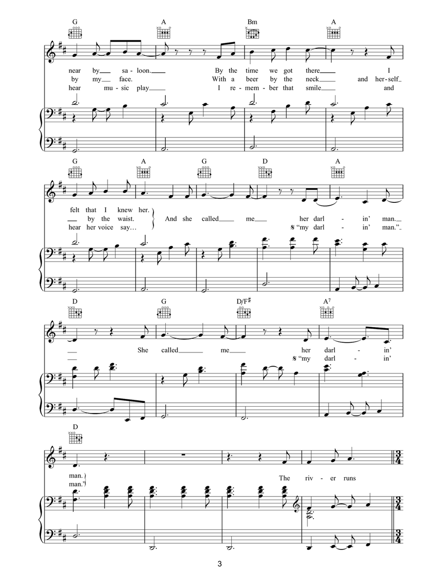 Darlin' Man Acoustic Guitar scores gallery preview page 3