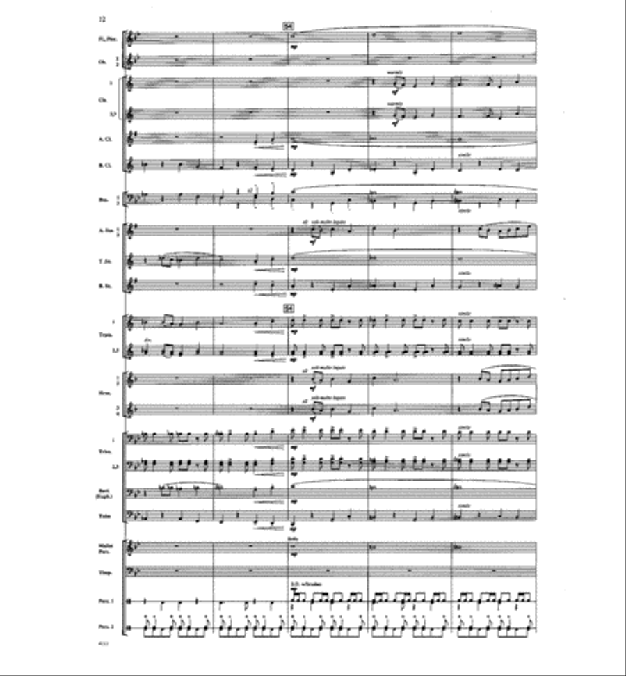 Dawn of a New Day Concert Band scores gallery preview page 11