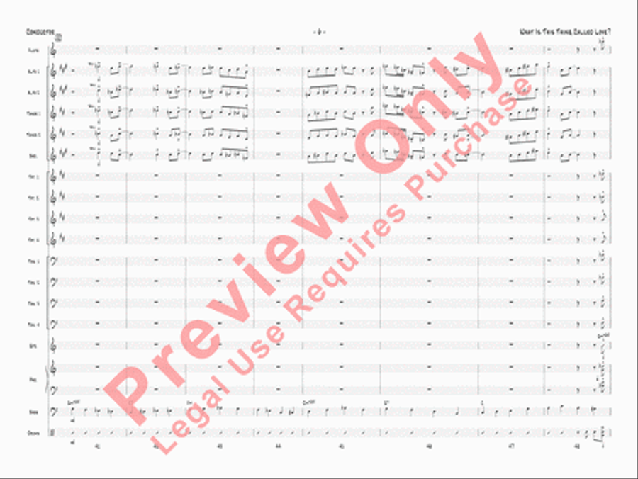 What Is This Thing Called Love? Jazz Ensemble scores gallery preview page 9