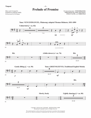 The Star Arising (A Cantata For Christmas) - Timpani