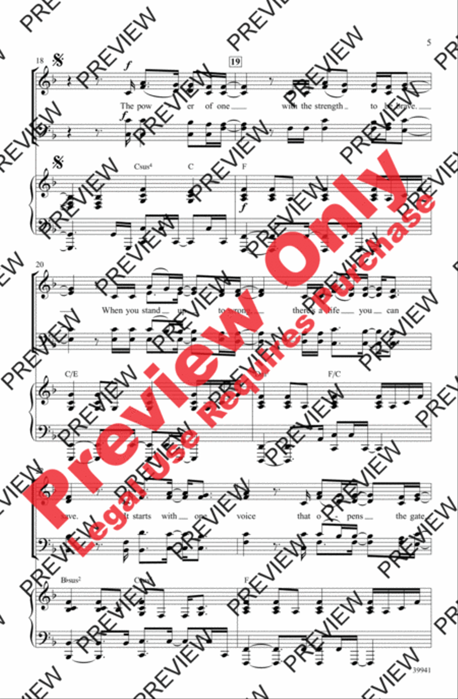 The Power of One - SoundTrax CD (CD only) Choir scores gallery preview page 5