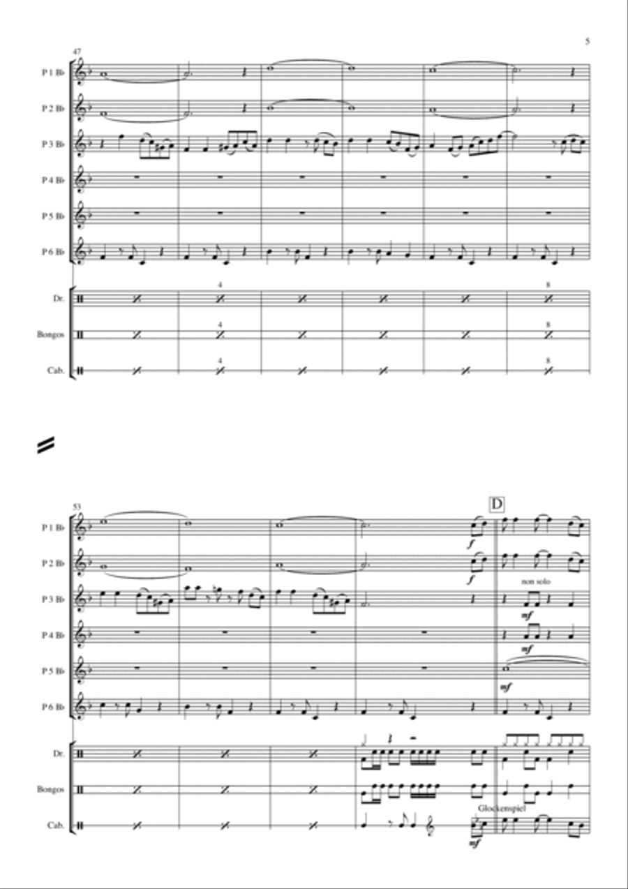 In The Summertime Concert Band scores gallery preview page 5