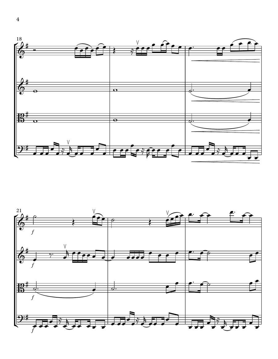 When I See U String Quartet scores gallery preview page 4