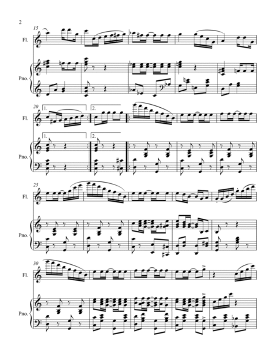 The Cascades The Cascades Flute Solo scores gallery preview page 2