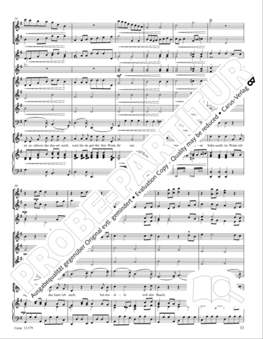 Der Garten des Riesen Children's Choir scores gallery preview page 38