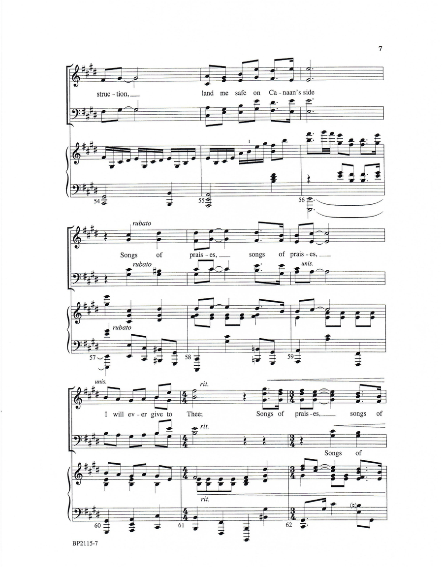 Prayer to Jehovah 4-Part scores gallery preview page 6