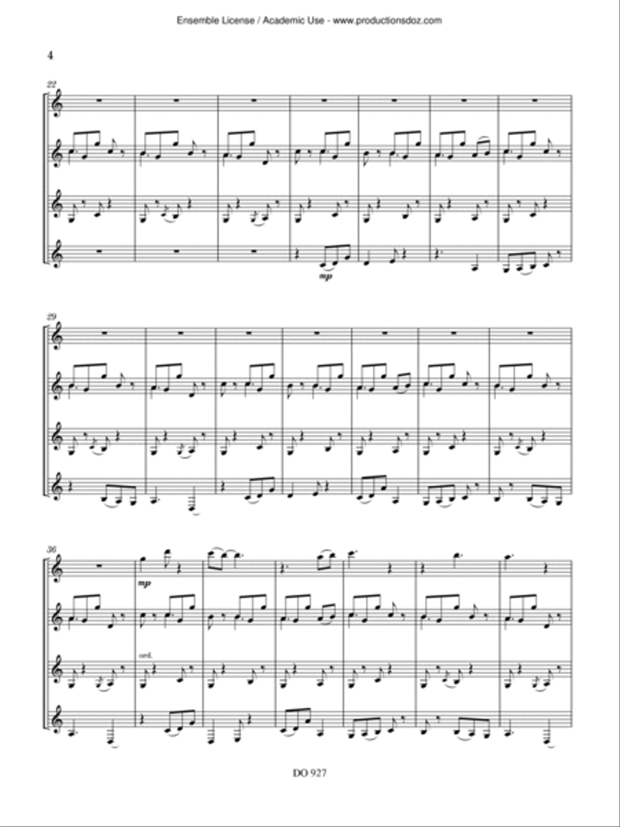 Revolving Lantern Guitar Ensemble scores gallery preview page 5