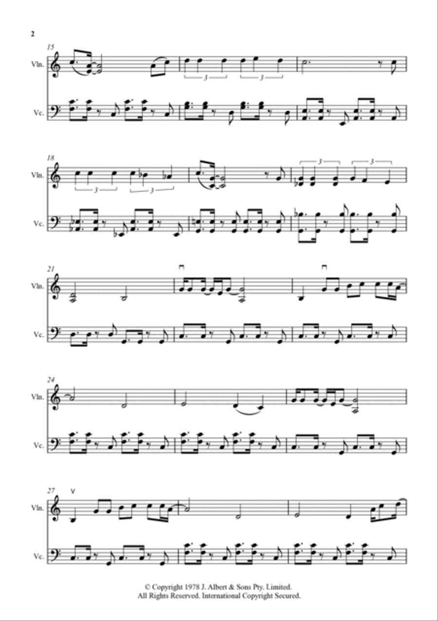 Love Is In The Air Love Is In The Air String Duet scores gallery preview page 2