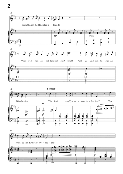 Schubert-Die Bürgschaft(The Bond),D.246 in b minor,for Vocal and Piano