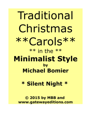 Silent Night from Traditional Christmas Carols in Minimalist Style