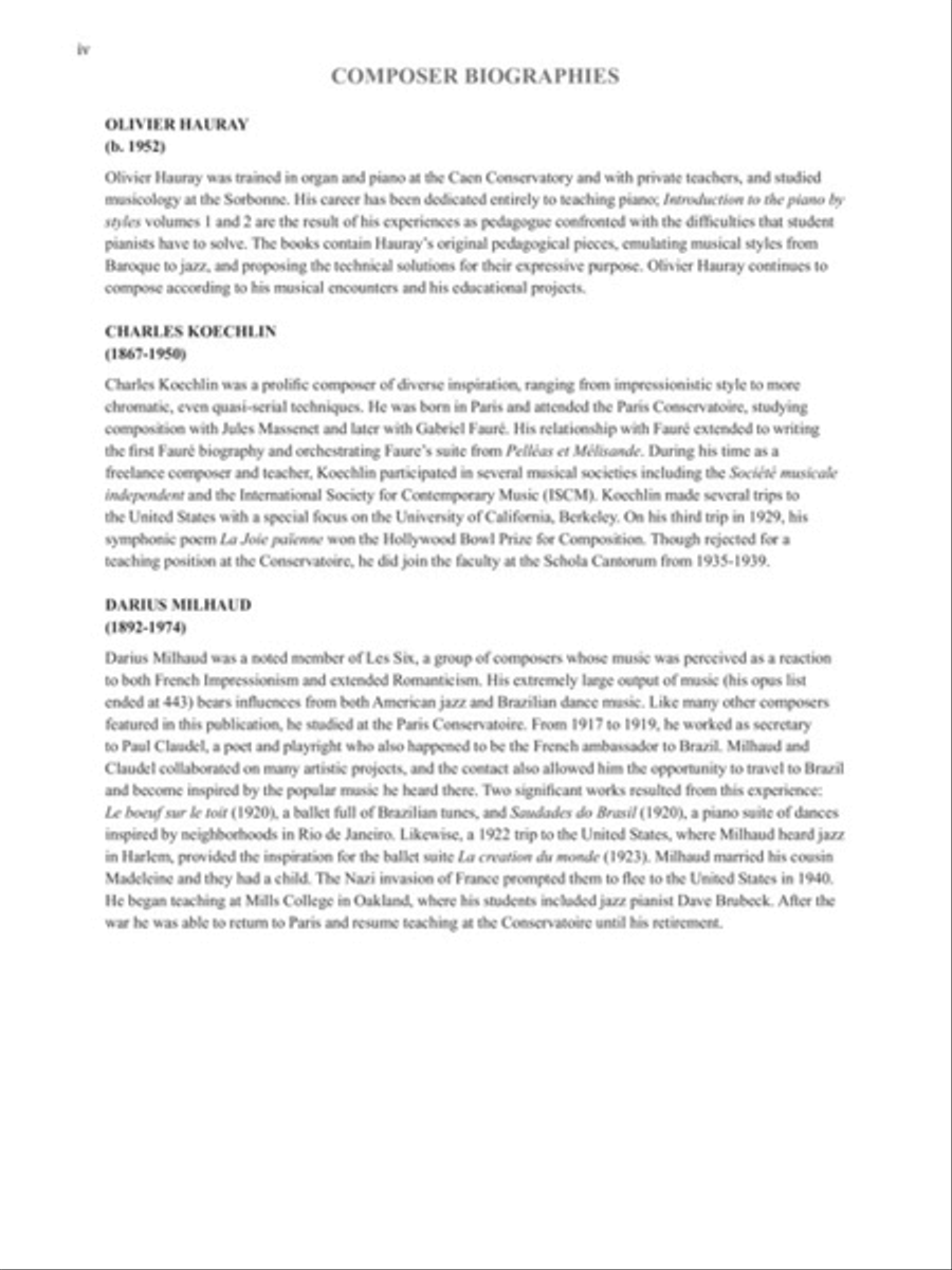 Bonjour, Piano! – Intermediate Level Piano Solo scores gallery preview page 4