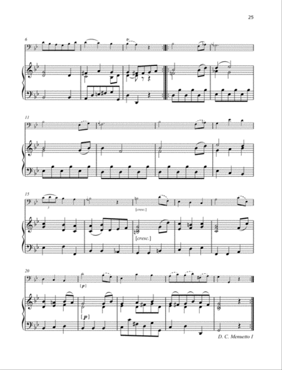 Sonata G major Cello scores gallery preview page 6