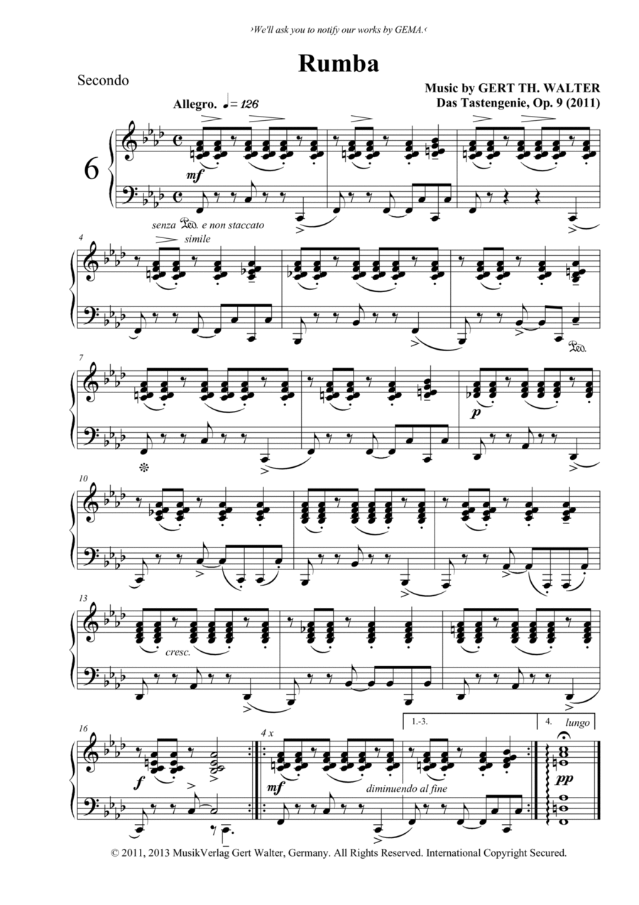 Rumba Rumba 1 Piano, 4-Hands scores gallery preview page 1