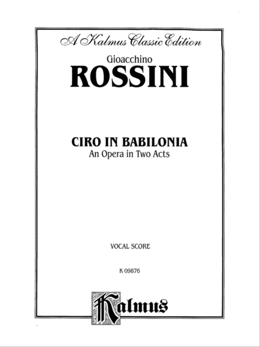Ciro in Babalonia Voice scores gallery preview page 2