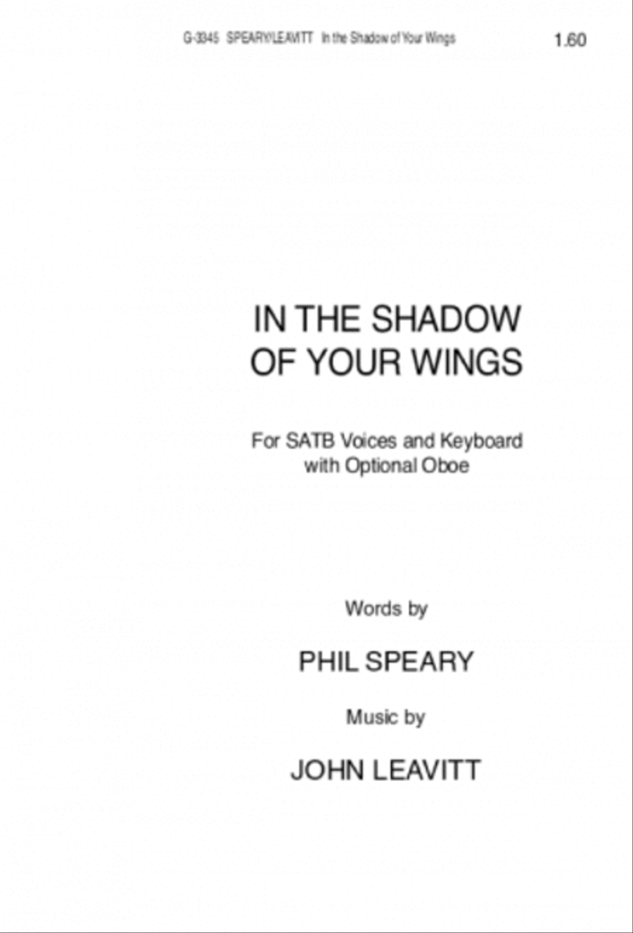 In the Shadow of Your Wings - SATB edition 4-Part scores gallery preview page 1