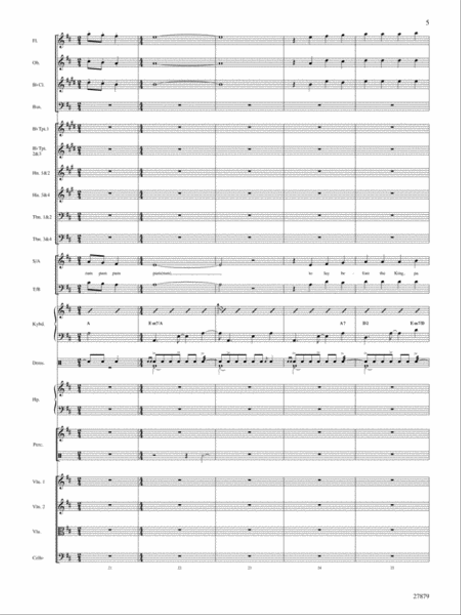 The Little Drummer Boy Choir scores gallery preview page 6
