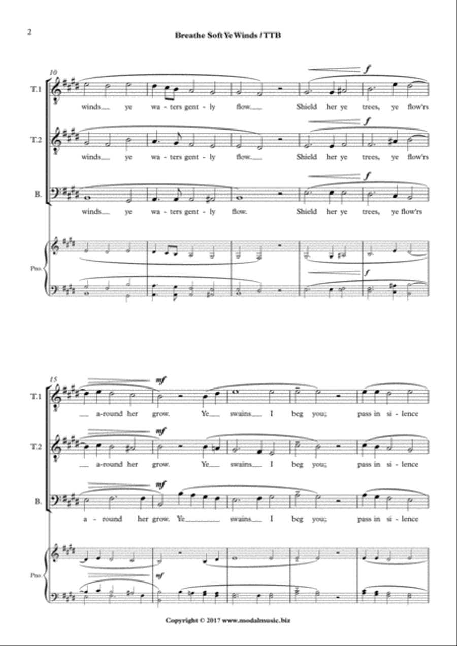 Breathe Soft Ye Winds Breathe Soft Ye Winds TTBB scores gallery preview page 2