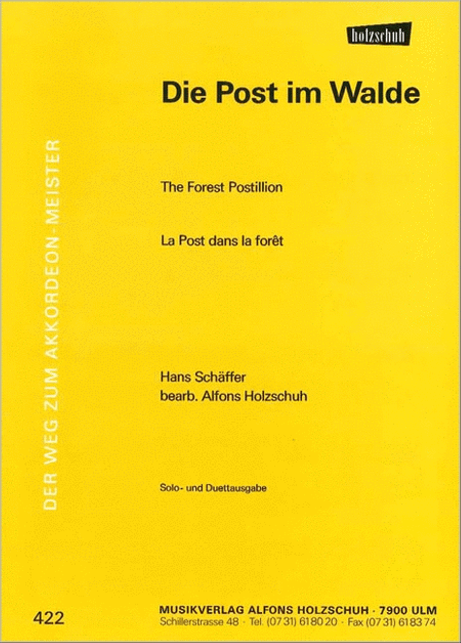 Die Post im Walde Accordion scores gallery preview page 1