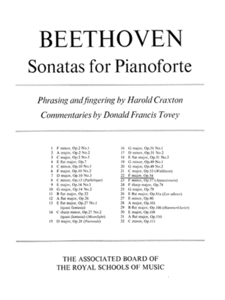 Ludwig van Beethoven : Piano Sonata in F Op. 54
