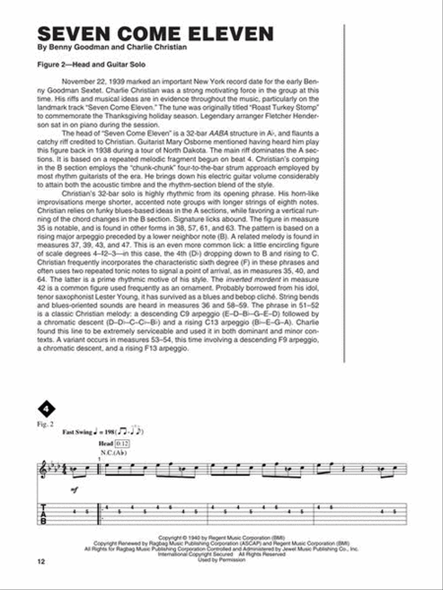 The Best of Charlie Christian Electric Guitar scores gallery preview page 9