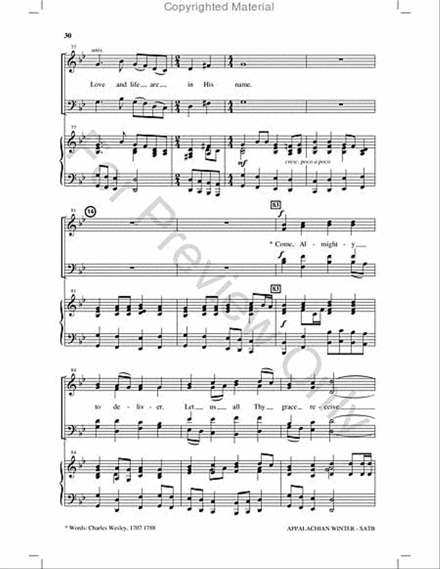 Appalachian Winter Choir scores gallery preview page 29