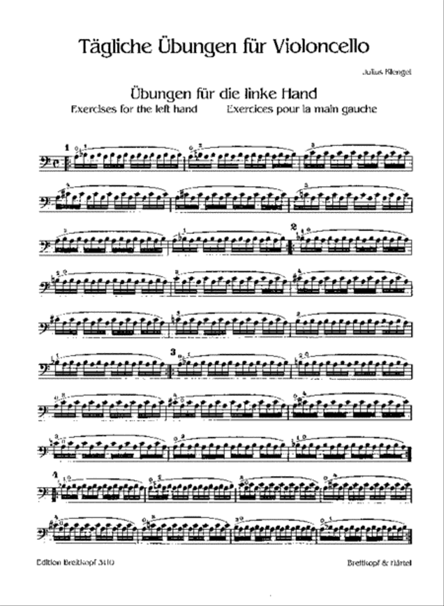 Daily Exercises Cello Solo scores gallery preview page 2
