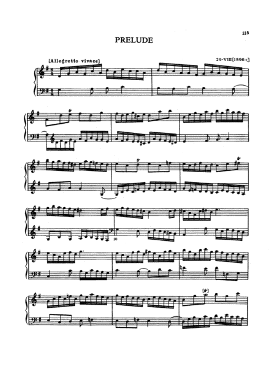 Rimsky-Korsakov: Piano Solos, Volume II Piano Solo scores gallery preview page 1